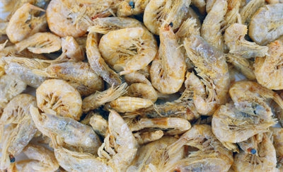 Gamberi secchi liofilizzati