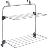 Metaltex tomado - stendibiancheria gale - lunghezza di asciugatura 7 metri - può essere appeso alla porta o alla parete della doccia - grigio argento - 5 anni di garanzia