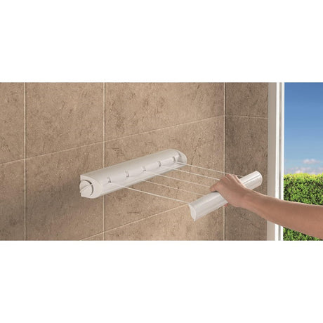 Linea di asciugatura a rullo Metaltex tomado portofino 21m bianco