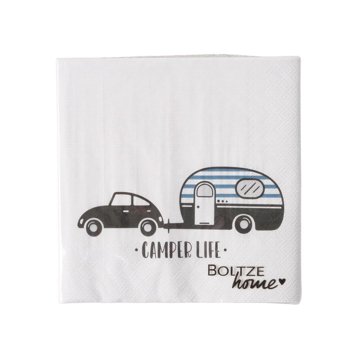 Tovaglioli casa Boltze camper 16,5x16,5x3cm 2 assortiti