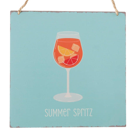 Boltze piatto da parete casa summer spritz 20x20x0,5 cm 3 assortiti