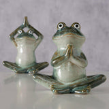 Boltze home figure steffo rana 11,5x7,5x14cm 2 assortiti