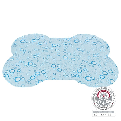Trixie Cool Mat Bone Blue Blu