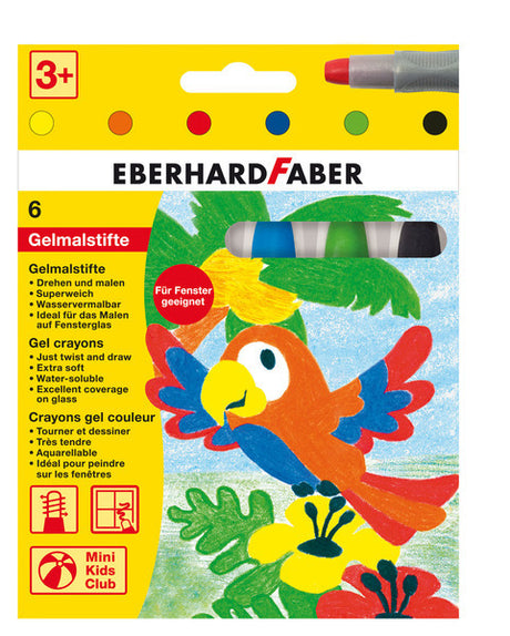 Eberhard faber ef-529006 matite gel colorate 6 colori in astuccio di cartone