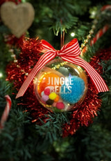 Cupido cometa Jingle bells Pallina di Natale con gatto giocattolo