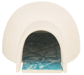 Trixie igloo per criceti con piastra refrigerante in ceramica bianca