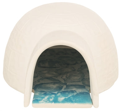 Trixie igloo per criceti con piastra refrigerante in ceramica bianca