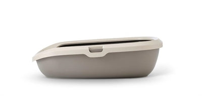 Savic lettiera per gatti Happy Planet Gizmo con bordo mocca grigio caldo
