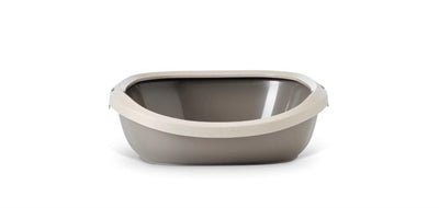 Savic lettiera per gatti Happy Planet Gizmo con bordo mocca grigio caldo