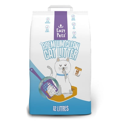 Lettiera per gatti in bentonite bianca premium Easypets