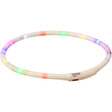 Trixie collare per cani luminoso USB in silicone ricaricabile multicolore