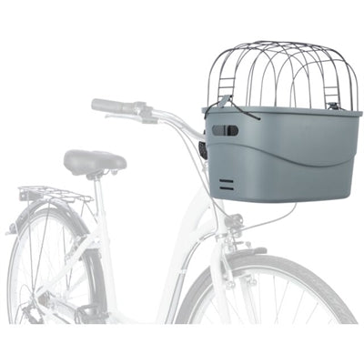 Trixie cestino per bicicletta da manubrio in plastica grigia