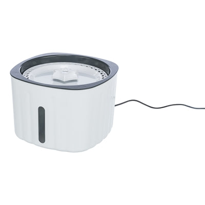 Trixie fontanella fiore plastica bianco grigio