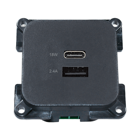 Presa di ricarica USB C-line con USB-A e USB-C - ECE R10 - antracite - senza confezione di vendita