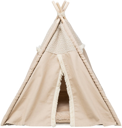 Trixie cesta per gatti teepee boho beige