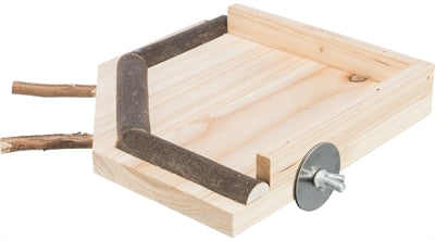 Sito di atterraggio Trixie con trespoli in legno naturale