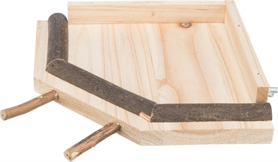 Sito di atterraggio Trixie con trespoli in legno naturale