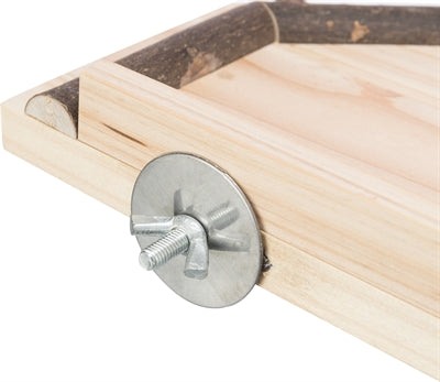 Sito di atterraggio Trixie con trespoli in legno naturale