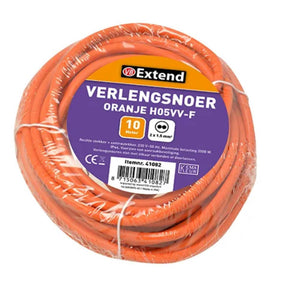 Prolunga 10m arancione senza terra max 3500w 2x1,5mm
