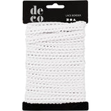 Creative Company Lace Ribbon White, 10m