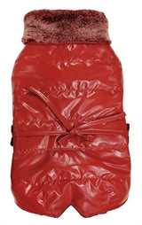 Cappotto per cani Croci imbottito bull chic rosso