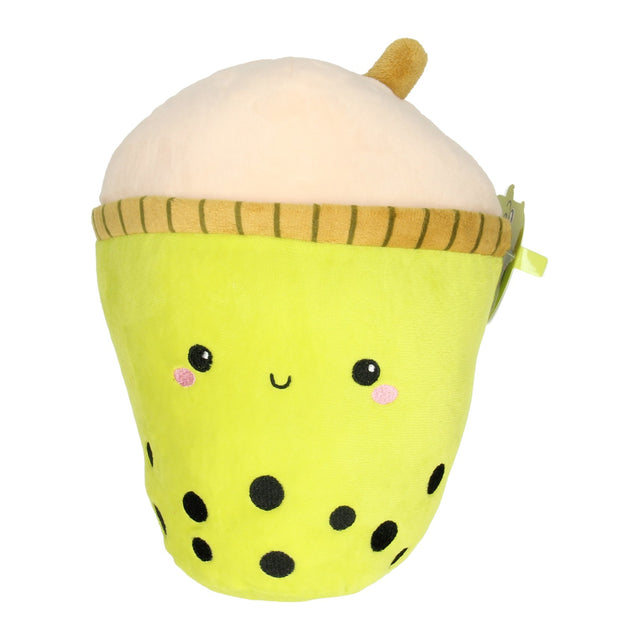 Peluche Bubble Tea verde, 28 cm