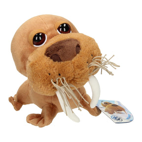 Peluche testa grande di tricheco di peluche, 21 cm