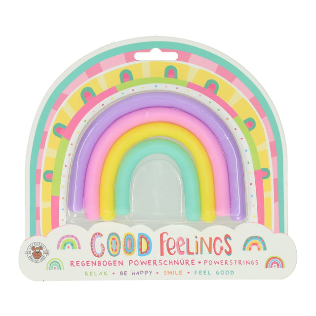 Fidget corde elastiche arcobaleno, 6 pezzi.