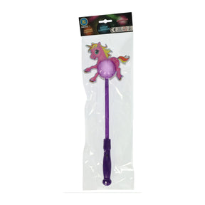 Unicorno in stick luminoso 38 cm