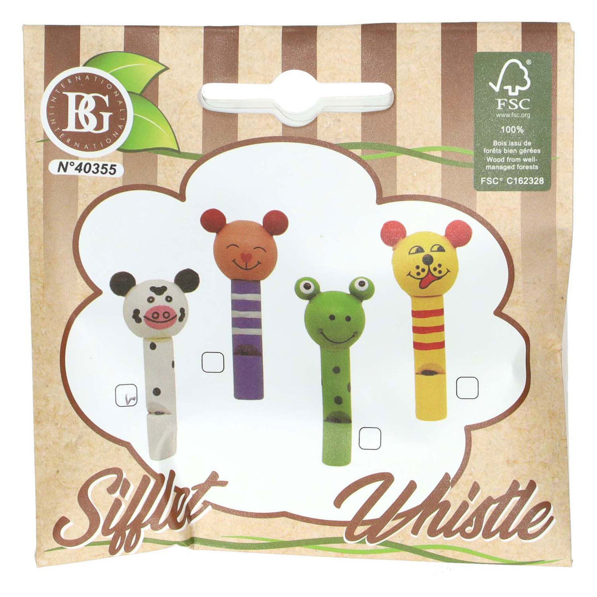 Fischietto per animali in legno - 7 cm
