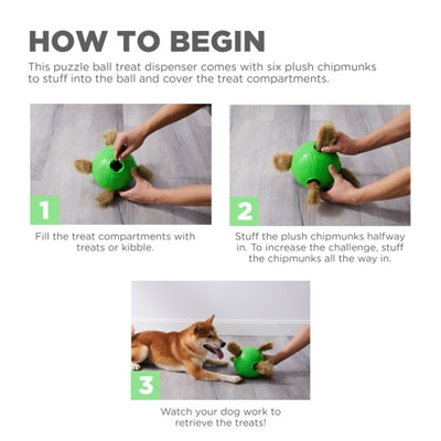 Segugio verso l'esterno Nina Ottosson cane snuffle n' Treat palla verde