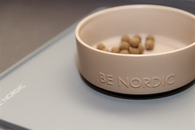Trixie be nordic ciotola per cibo per cani ceramica gomma tortora