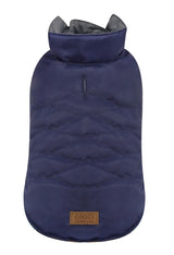 Cappotto per cani Croci eco glam riciclato blu
