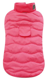 Croci Cappotto per cani eco foglie riciclate rosa