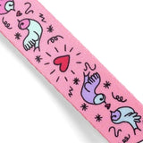 Collare per cani Morso riciclato dolce tweet rosa