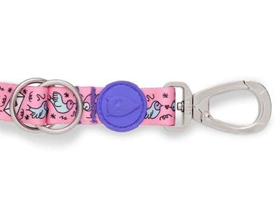 Guinzaglio per cani Morso regolabile riciclato sweet tweet rosa