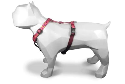Pettorina per cani Morso pettorina ad H riciclata rosa think pink