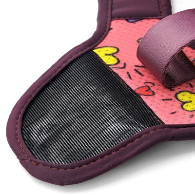 Pettorina per cani Morso in rete riciclata rosa think pink