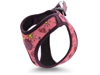Pettorina per cani Morso in rete riciclata rosa think pink