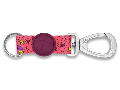 Portachiavi Morso in cordoncino riciclato rosa think pink