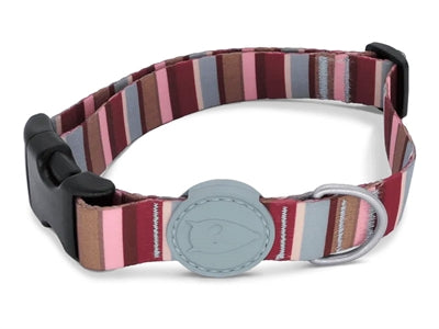 Collare per cani Morso riciclato skyline rosso rosa