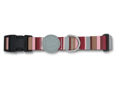 Collare per cani Morso riciclato skyline rosso rosa