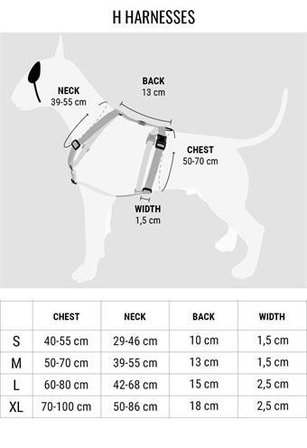 Pettorina per cani Morso pettorina ad H riciclata Power Flow nera