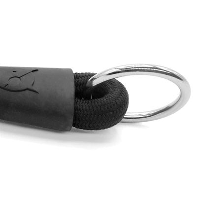 Collare per cani Morso mezzo slip in morbida corda riciclata nero nero