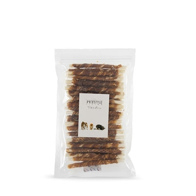 Stick marcio che vive in pelletstyle con anatra