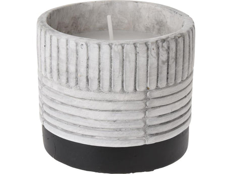 Candela professionale alla citronella da giardino in vaso di ceramica dia.9x8cm
