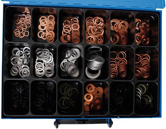 Assortimento di anelli di tenuta Dresselhaus sort.rondelle universali