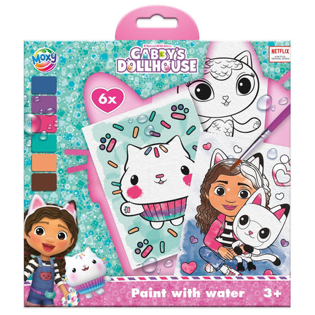 Dipinto Moxy con acqua La casa delle bambole di Gabby, 7 parti.