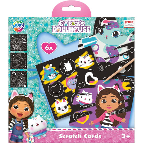 Moxy gratta e vinci set casa delle bambole Gabby, 7 pezzi.