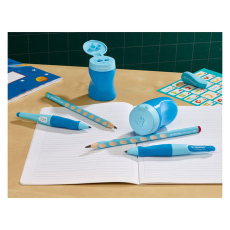 Stabilo easysharpener - Temperamatite 3 in 1 - sinistro - blu